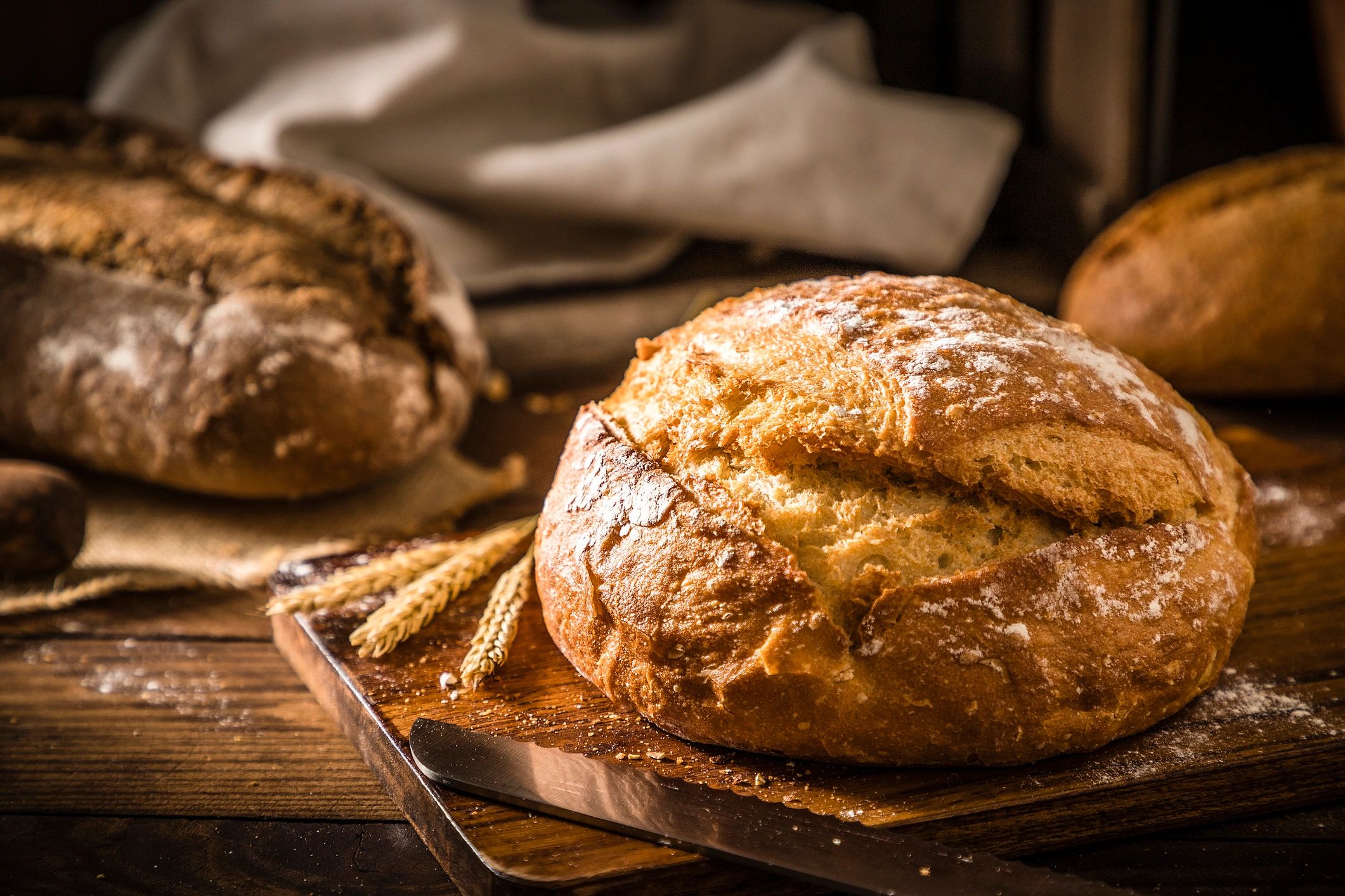 Artisan bread loaves at fantastic bakers
