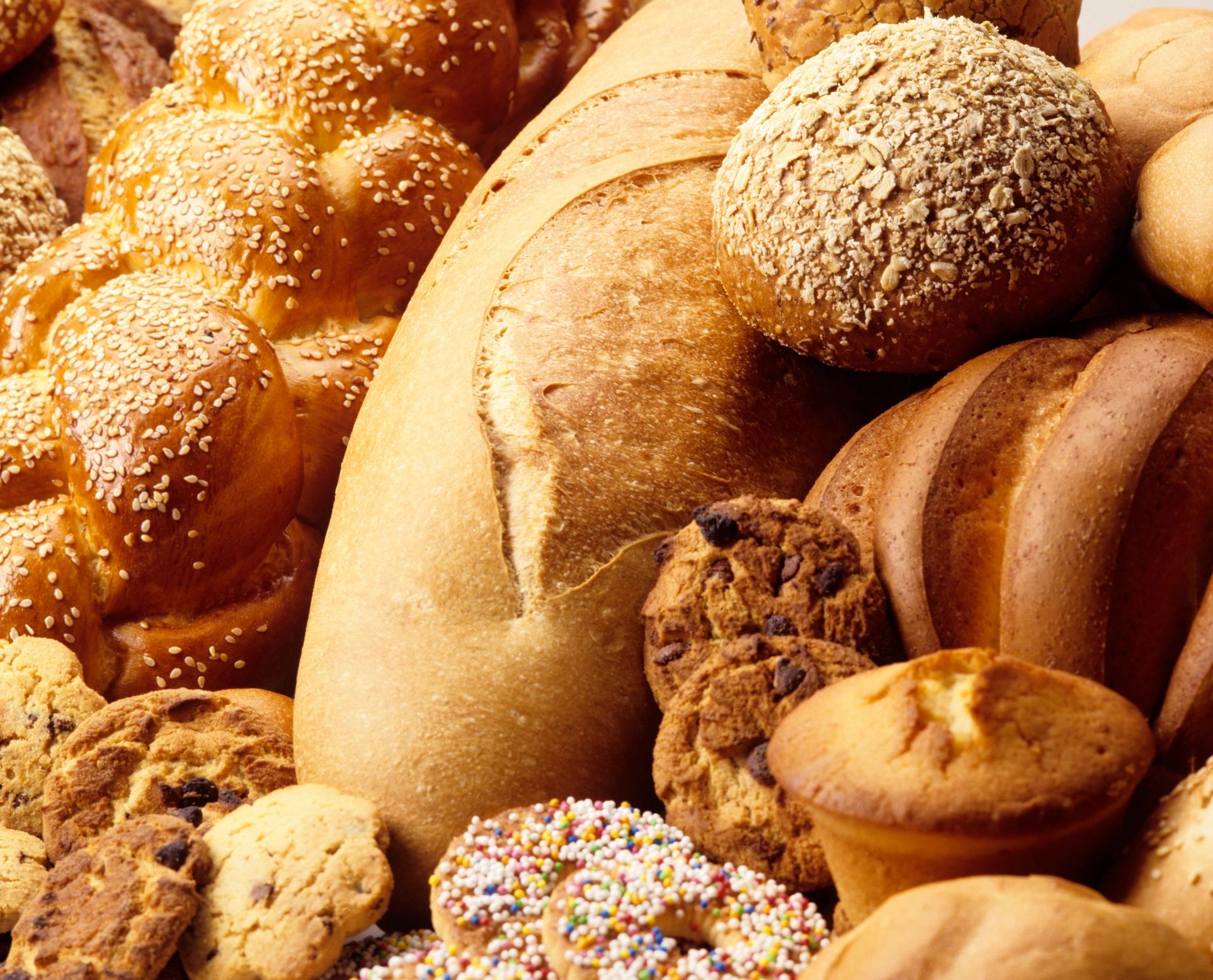 fresh bread and pastries