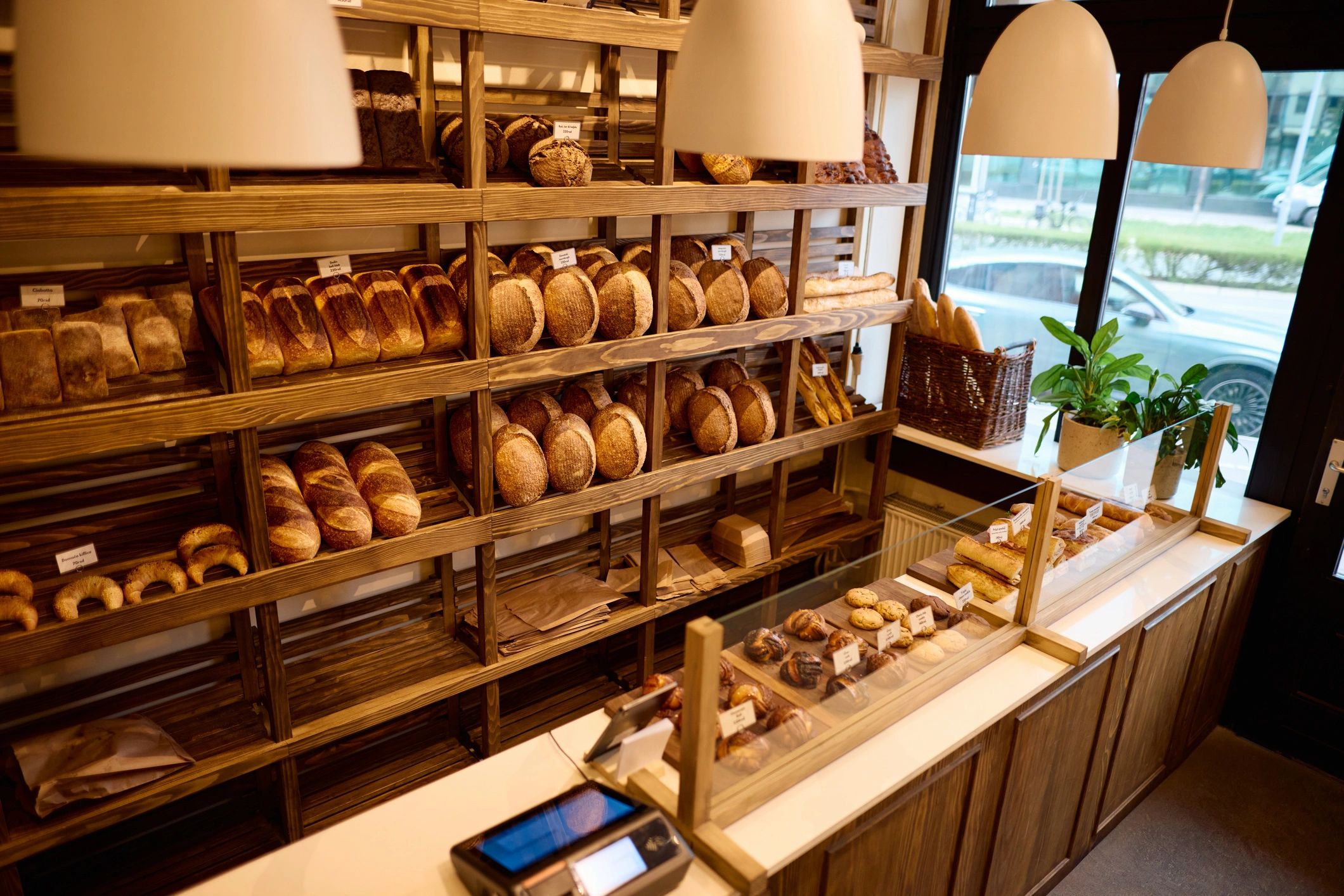 fresh bread and pastries
